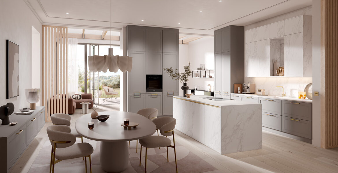 AV 5045 greige | AV 8000-GL Calacatta